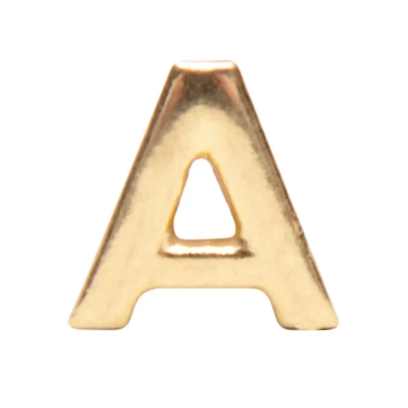 A - Letra Metal para Calcinha Personalizável (A)