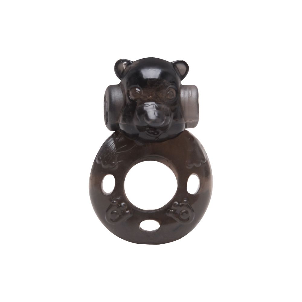 ANEL PENIANO COM VIBRO URSINHO (ss004) preto